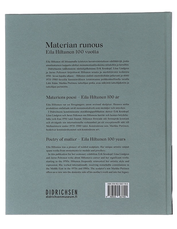 Materian runous : Eila Hiltunen 100 vuotta - Hiltunen, Eila - Tietokirjat ja oppaat - 10105488463 - 1