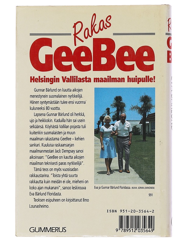 Rakas GeeBee - Hollmen-Bärlund, Maija - Elämäkerrat ja muistelmat - 10105488564 - 1