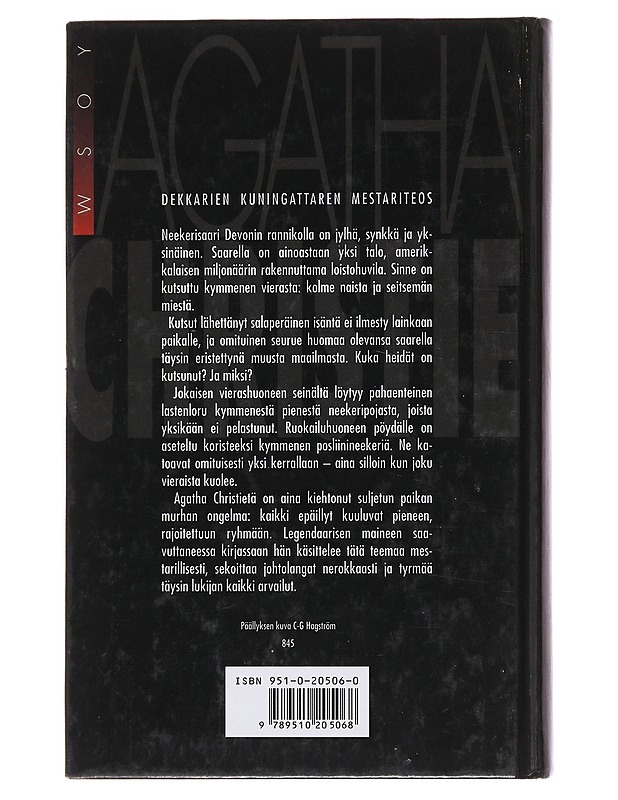 Kymmenen pientä neekeripoikaa - Christie, Agatha - Jännitys ja dekkarit - 10105488638 - 1