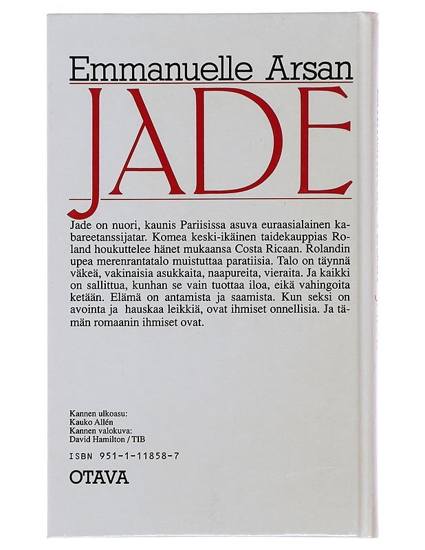 Jade - Arsan, Emmanuelle - Romaanit ja novellit - 10105488642 - 1