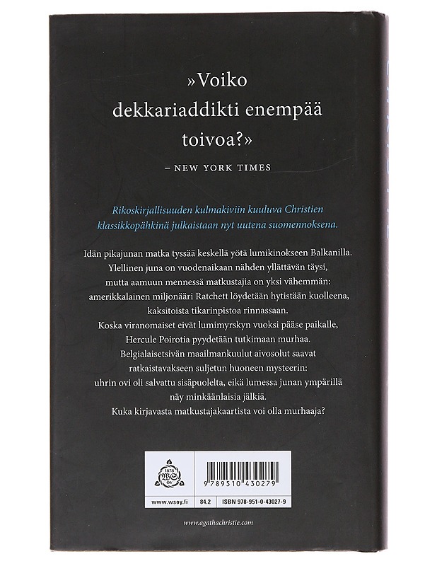 Idän pikajunan arvoitus - Christie, Agatha - Jännitys ja dekkarit - 10105488679 - 1