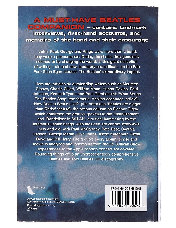 The mammoth book of the Beatles - Sean Egan - Musiikki- ja elokuvakirjat - 10105488777 - 1