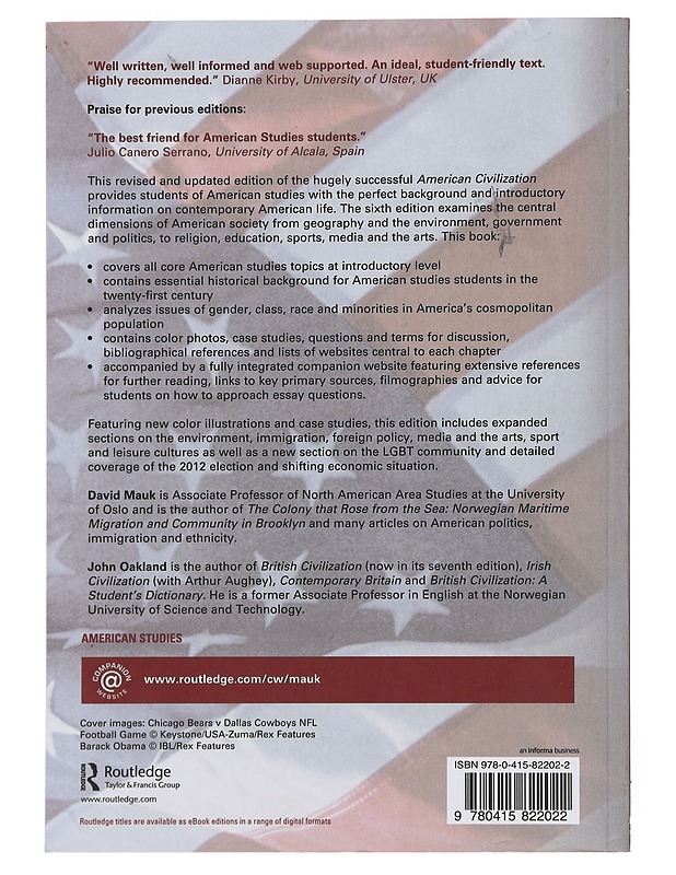 American civilization : an introduction - David Mauk, John Oakland - Tietokirjat ja oppaat - 10105488815 - 1