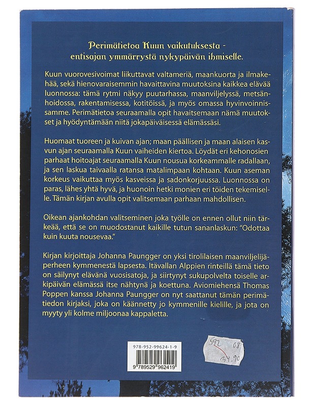 Kuun vaikutus - Paungger, Johanna - Tietokirjat ja oppaat - 10105488842 - 1