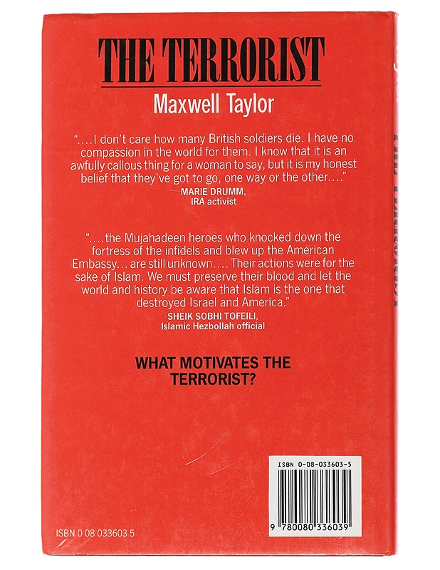 The terrorist - Maxwell Taylor - Tietokirjat ja oppaat - 10105488863 - 1