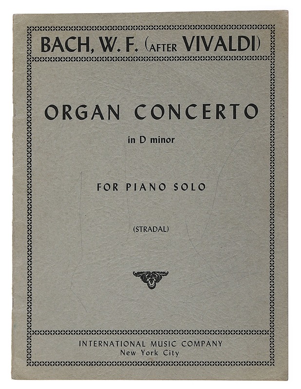 Organ Concerto - W. F. Bach - Historiakirjat - 10105488915 - 0