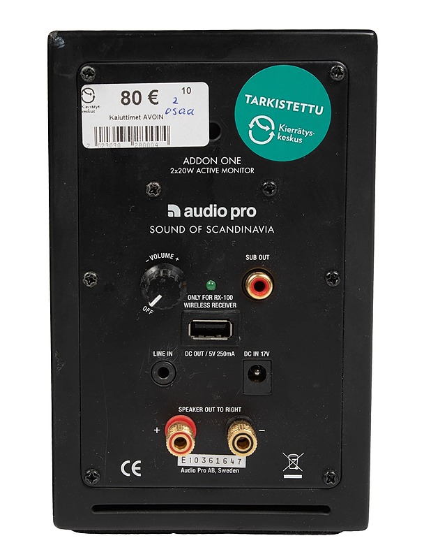 AUDIO PRO Addon ONE -aktiivikaiutin, 2 kpl  - 61647 - Audio - 10105488966 - 2