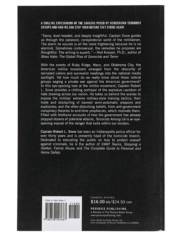 Terrorists among us: the militia threat - Captain Robert L. Snow - Tietokirjat - 10105488977 - 1