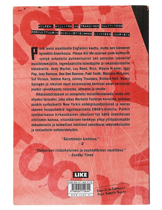 Please kill me : punkin sensuroimaton esihistoria - McNeil, Legs - Historiakirjat - 10105489000 - 1