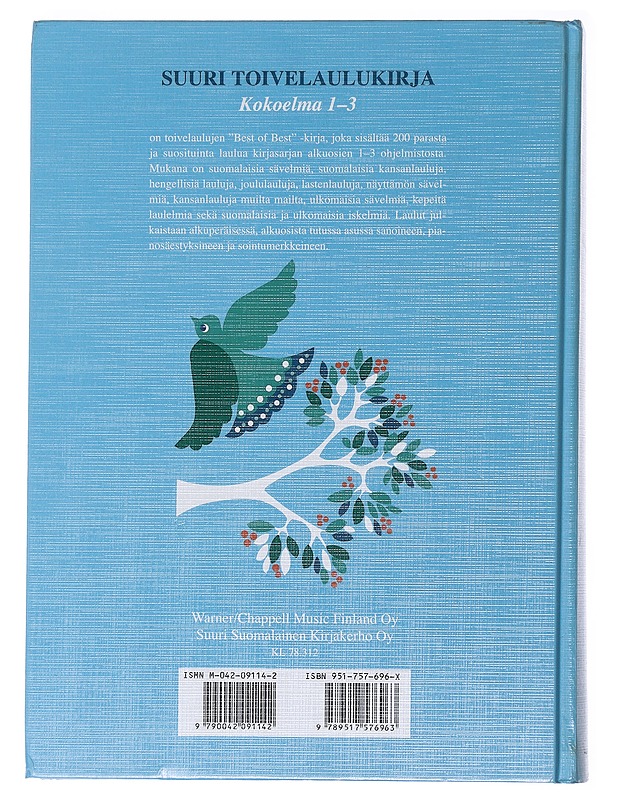 Suuri toivelaulukirja : kokoelma 1-3 - Henriksson, Raimo - Musiikki- ja elokuvakirjat - 10105489013 - 1