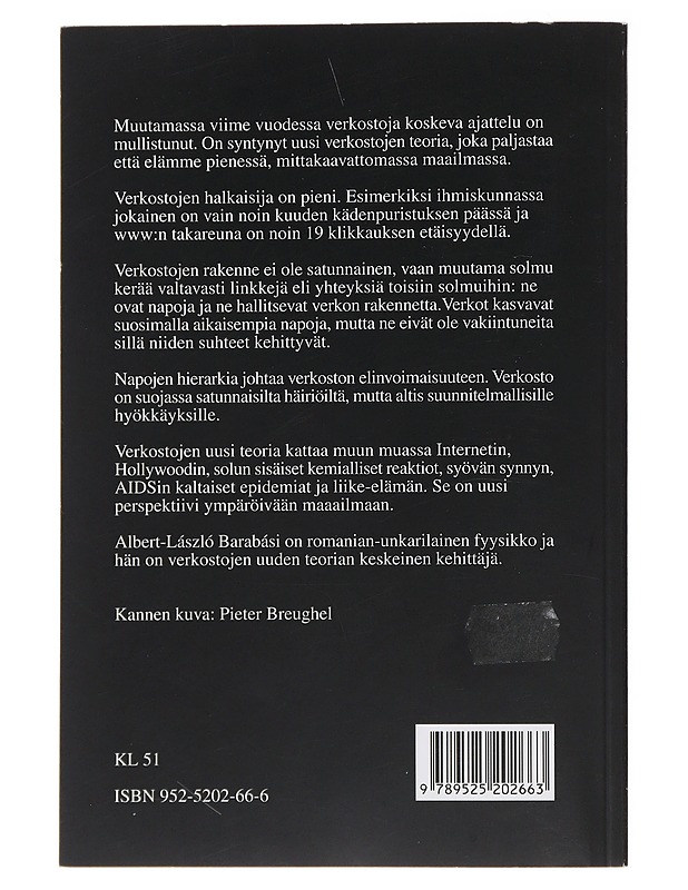 Linkit : verkostojen uusi teoria - Barabási, Albert-László - Historiakirjat - 10105489088 - 1