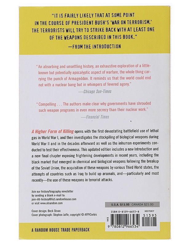 A Higher Form of Killing -  Robert Harris, Jeremy Paxman - Historiakirjat - 10105489102 - 1