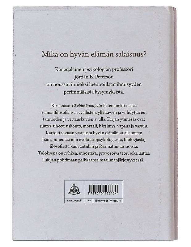 12 elämänohjetta : käsikirja kaaosta vastaan - Peterson, Jordan B. - Tietokirjat ja oppaat - 10105489111 - 1