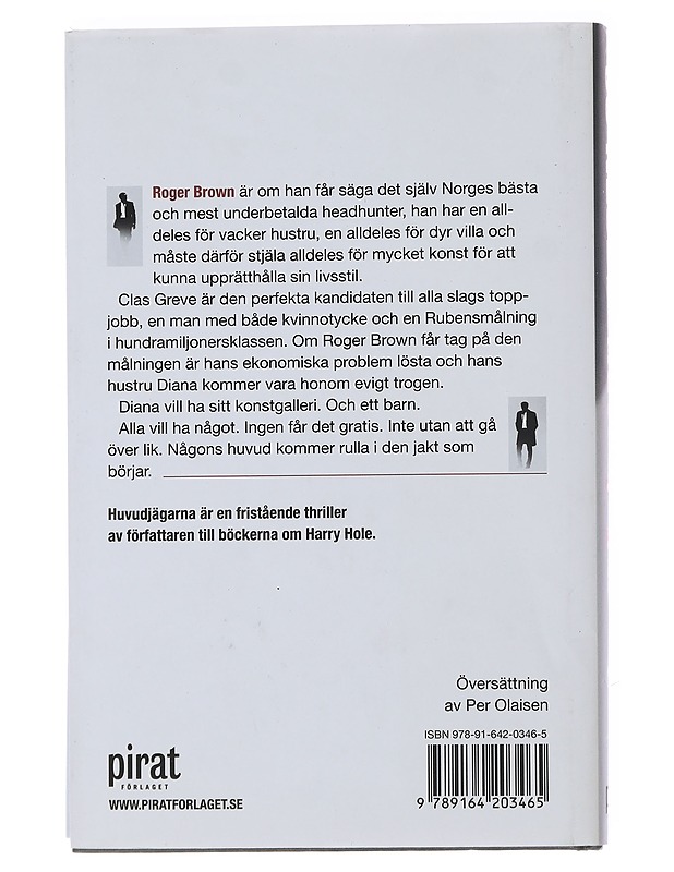 Huvudjägarna - Nesbø, Jo - Jännitys ja dekkarit - 10105489175 - 1