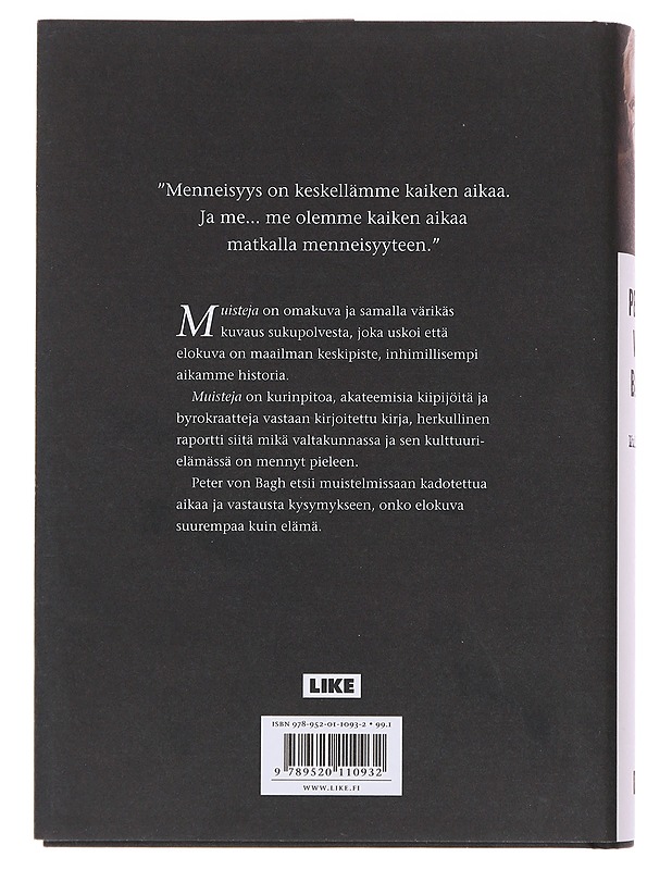 Muisteja - Peter von Bagh - Elämäkerrat ja muistelmat - 10105489201 - 1