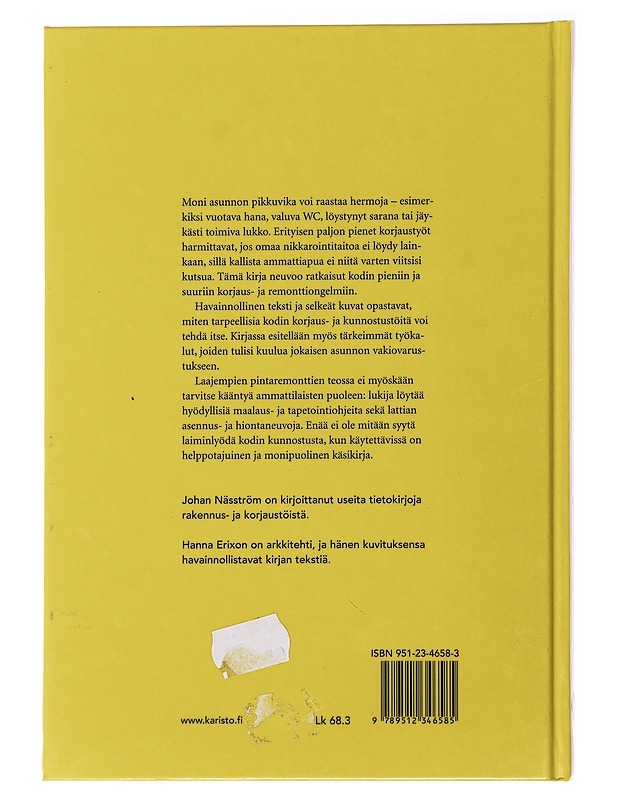 Korjataan kotia - Näsström, Johan - Tietokirjat ja oppaat - 10105489237 - 1