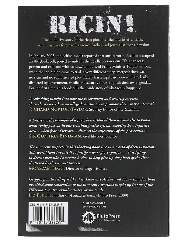 Ricin! - Lawrence Archer & Fiona Bawdon - Tietokirjat ja oppaat - 10105489245 - 1