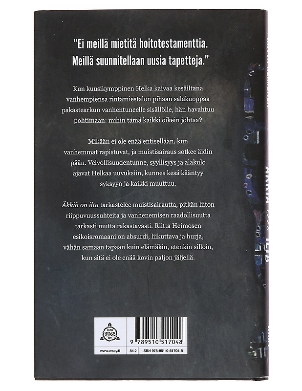 Äkkiä on ilta - Riitta Heimonen - Romaanit ja novellit - 10105489247 - 1