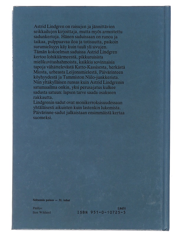 Satuja - Lindgren, Astrid - Lastenkirjat - 10105489331 - 1