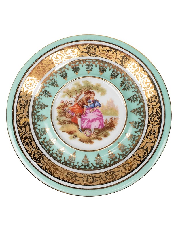 Koristemokkakuppi ja lautanen - Lautaset ja kulhot - 10105489386 - 1