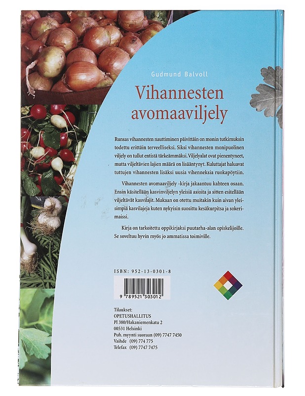 Vihannesten avomaaviljely - Balvoll, Gudmund - Tietokirjat ja oppaat - 10105489380 - 1