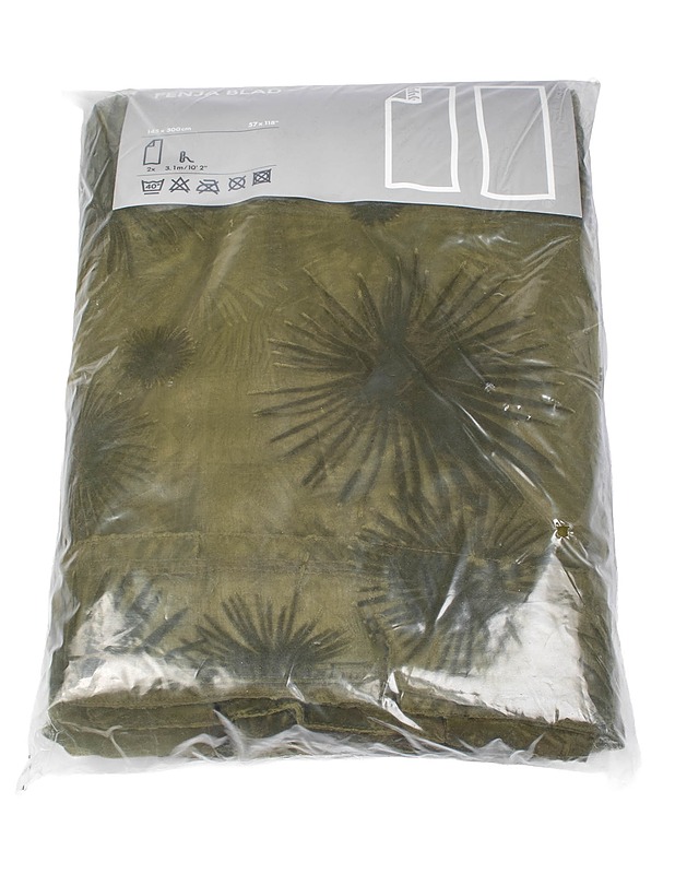 IKEA Fenja blad verho 2 kpl, 145x300 - Verhot ja kapat - 10105489444 - 0