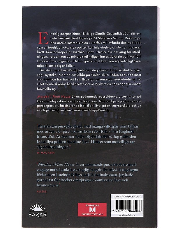 Morden i Fleat House - Riley, Lucinda - Romaanit ja novellit - 10105489447 - 1