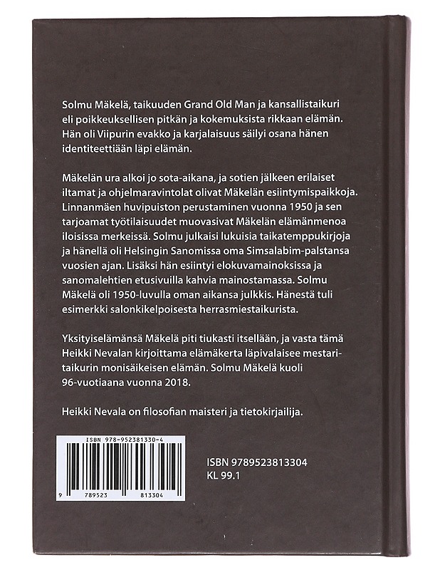 Simsalabim : Solmu Mäkelän elämä - Heikki Nevala - Elämäkerrat ja muistelmat - 10105489453 - 1
