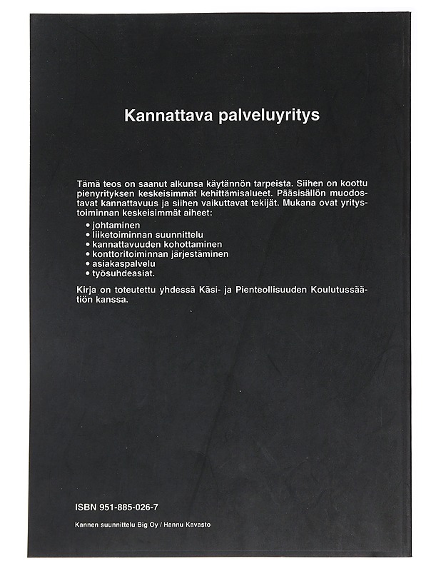 Kannattava palveluyritys - Johnsson, Raoul - Harrastekirjat - 10105489468 - 1