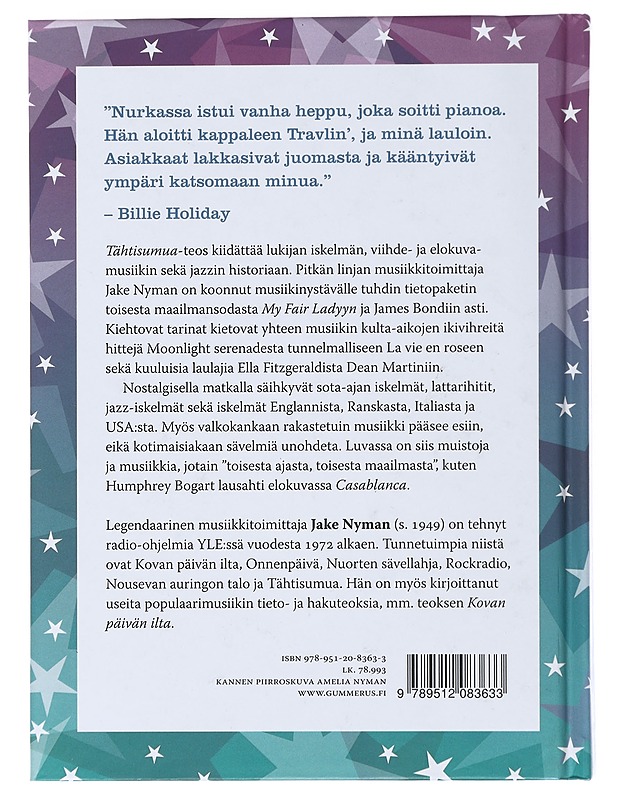 Tähtisumua : unohtumattomia sävelmiä menneestä ajasta - Jake Nyman - Historiakirjat - 10105489474 - 1