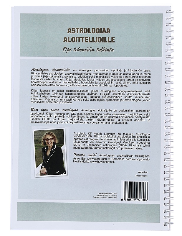 Astrologiaa aloittelijoille : opi tekemään tulkinta - Maarit Laurento - Tietokirjat ja oppaat - 10105489476 - 1