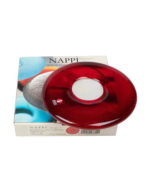 IITTALA Nappi kynttilälyhty 125 mm, punainen - Designsuosikit - 10105489498 - 0
