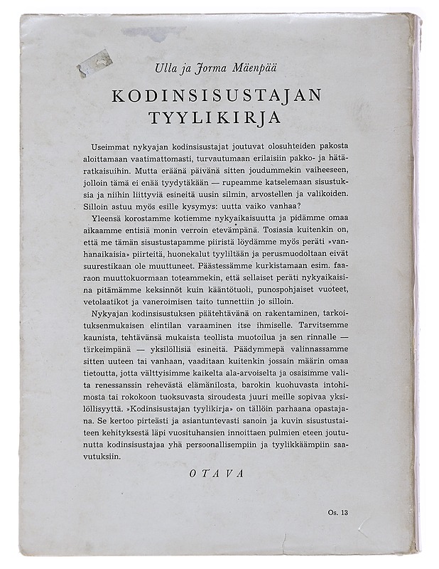 Kodinsisustajan tyylikirja - Tietokirjat ja oppaat - 10105489502 - 1