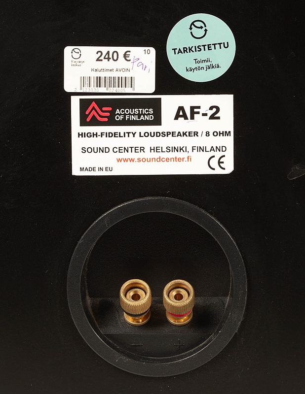  ACOUSTICS OF FINLAND AF-2 kaiutinpari - Audio - 10105489507 - 2