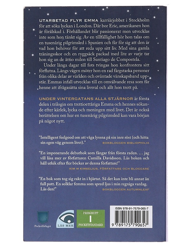 Under Vintergatans alla stjärnor - Camilla Davidsson - Romaanit ja novellit - 10105489569 - 1