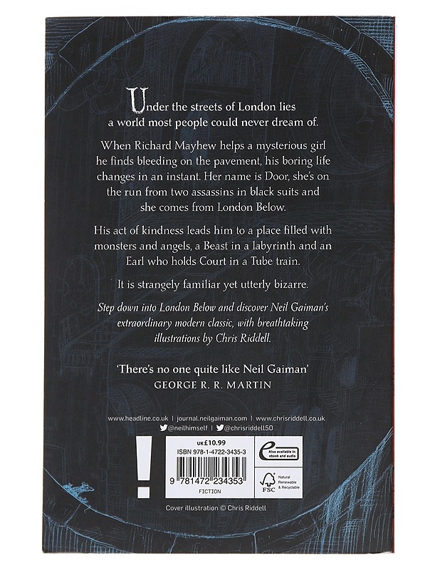 Neverwhere : the author's preferred text - Gaiman, Neil - Fantasia- ja scifi - 10105489635 - 1