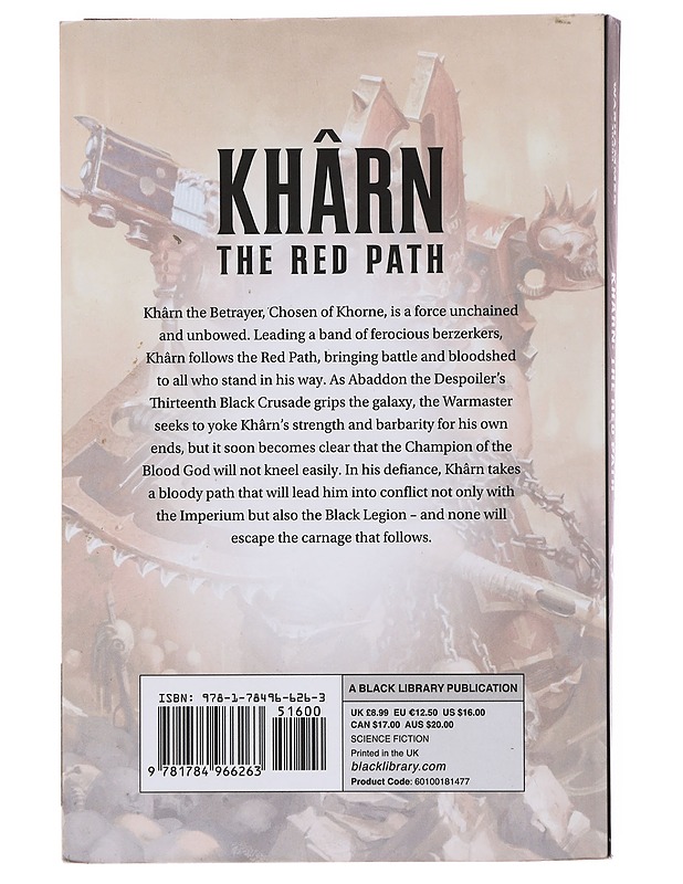 Kharn : The Red Path : Warhammer 40,000 - Chris Dows - Fantasia- ja scifi - 10105489666 - 1