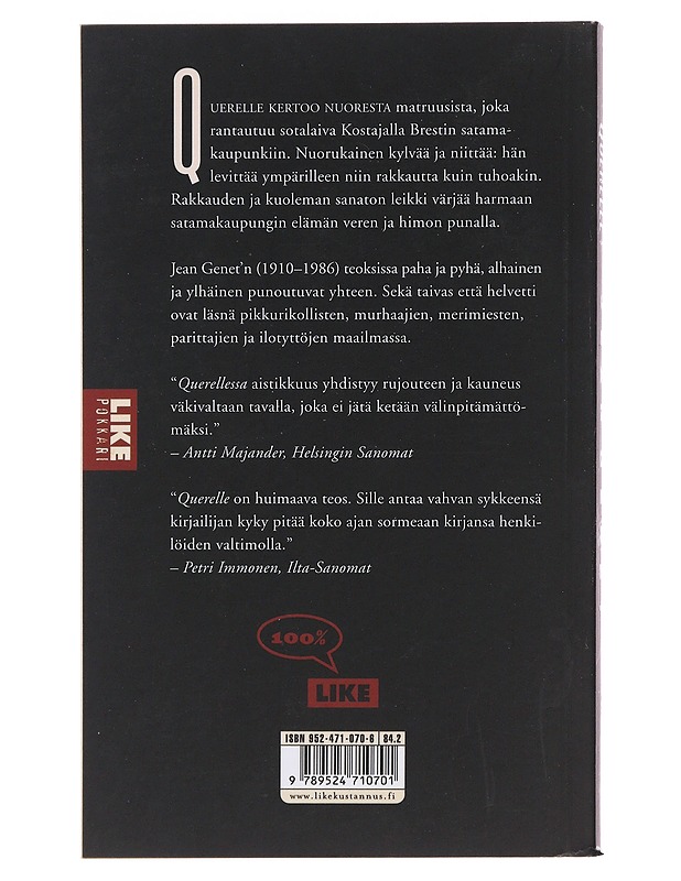 Querelle - Genet, Jean - Romaanit ja novellit - 10105489676 - 1