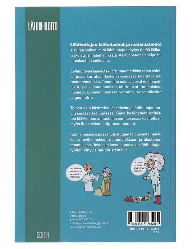 Lähihoitajan lääkelaskut ja matematiikka - Pussinen, Anna-Marja - Tietokirjat ja oppaat - 10105489680 - 1