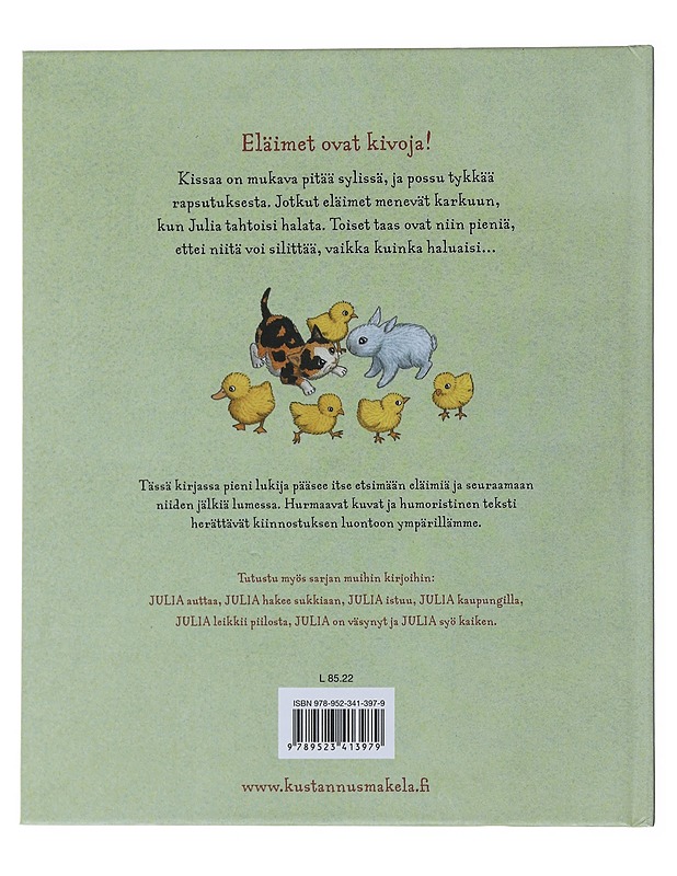 Julia rakastaa eläimiä - Eriksson, Eva - Lastenkirjat - 10105489683 - 1