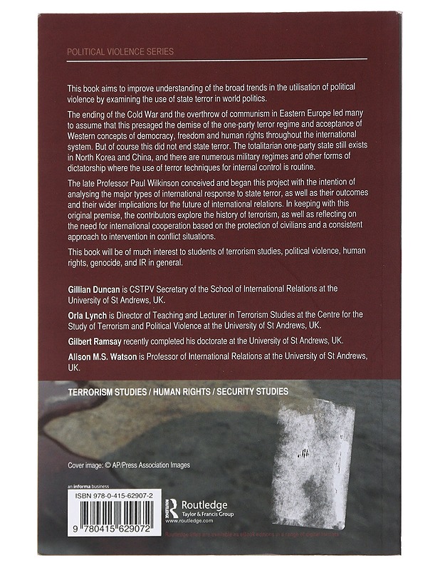 State Terrorism and Human Rights State terrorism and human rights : international responses since the end of the Cold War  -  Duncan, Gillian - Tietokirjat ja oppaat - 10105489799 - 1