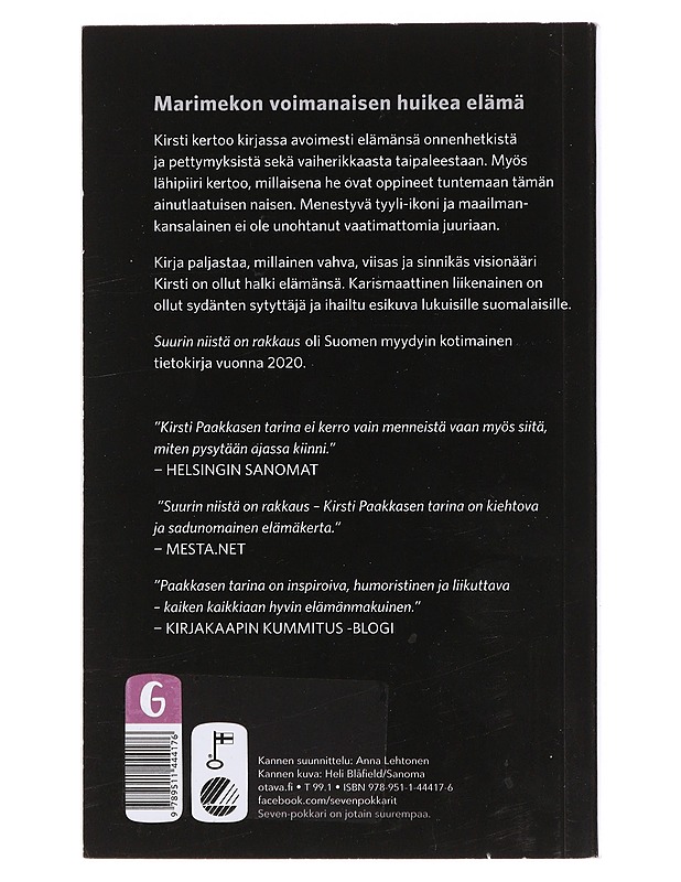 Suurin niistä on rakkaus : Kirsti Paakkasen tarina - Paavilainen, Ulla-Maija - Elämäkerrat ja muistelmat - 10105489791 - 1
