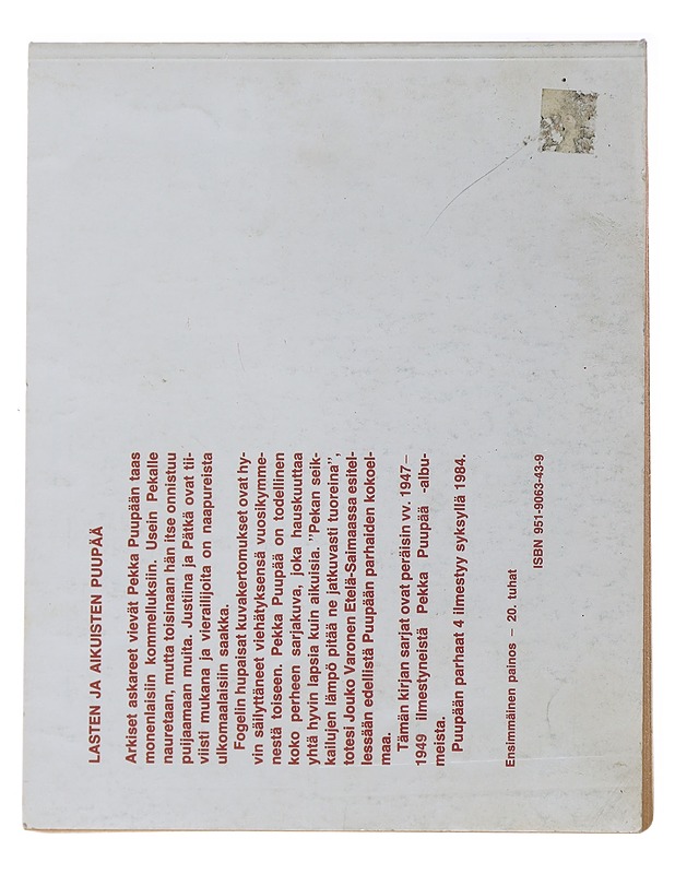 Puupään parhaat : sarjakuvia. 3 - Fogeli - Sarjakuvat - 10105489813 - 1