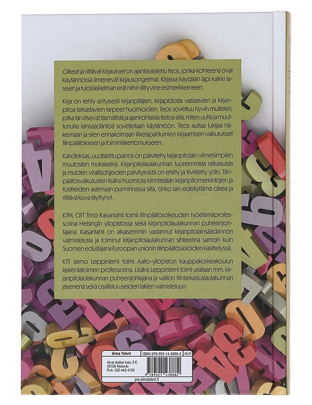 Oikeat ja riittävät kirjaukset - Kaisanlahti, Timo - Opetusmateriaaleja ympäristökasvatukseen - 10105489830 - 1