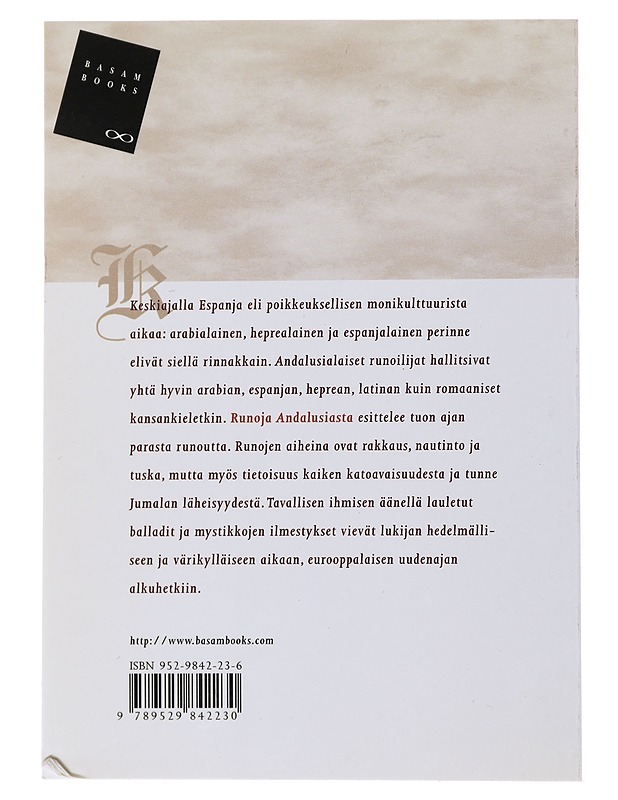 RUNOJA ANDALUSIASTA - HÄMEEN-ANTTILA, JAAKKO - Romaanit ja novellit - 10105489850 - 1