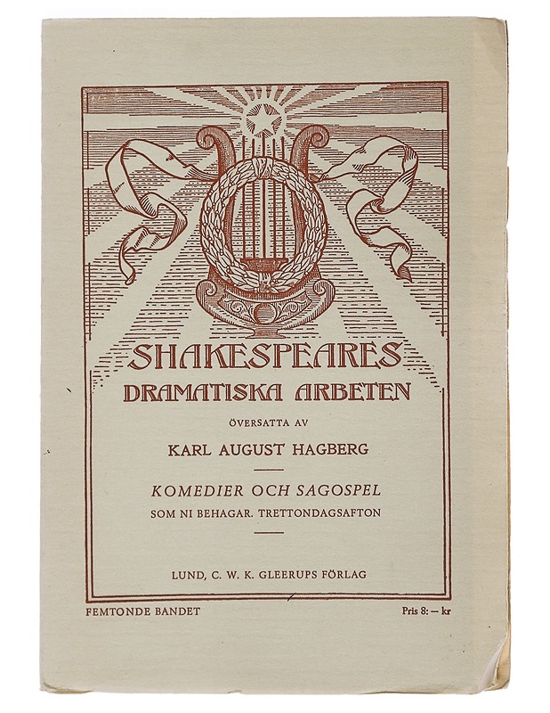 Shakespeares dramatiska arbeten : Komedier och sagospel - Karl August Hagberg - Runot ja näytelmät - 10105489883 - 0