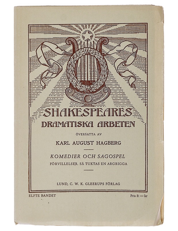 Shakespeares dramatiska arbeten : Komedier och sagospel - Karl August Hagberg - Runot ja näytelmät - 10105489887 - 0