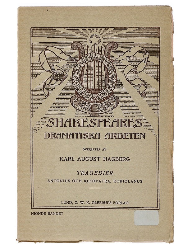 Shakespeares dramatiska arbeten : Tragedier - Karl August Hagberg - Runot ja näytelmät - 10105489894 - 0