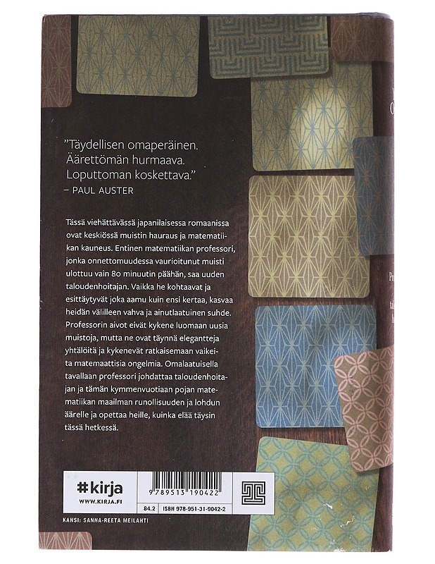 Professori ja taloudenhoitaja - Ogawa, Yoko - Romaanit ja novellit - 10105489909 - 1