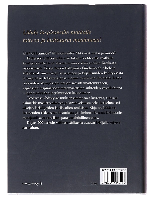 Kauneuden historia - Michele, Girolamo de - Historiakirjat - 10105489947 - 1